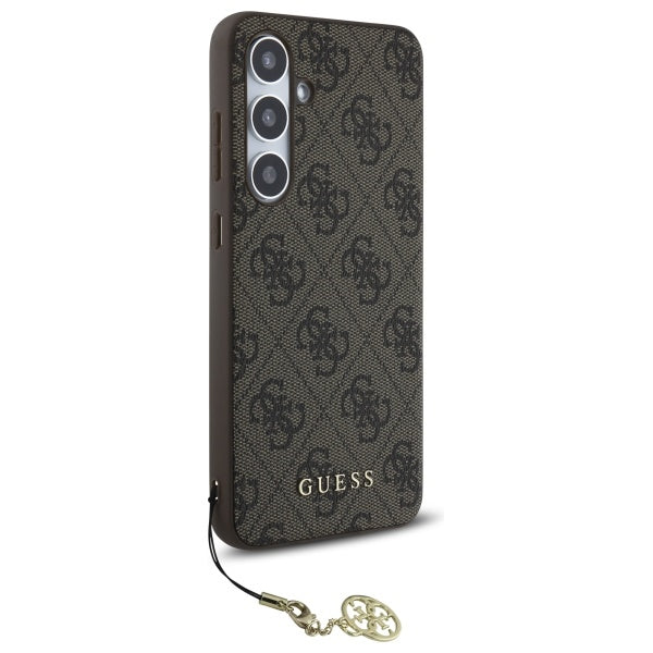 Capa para Samsung Galaxy S24 FE S721, Guess, 4G Charm, Castanho