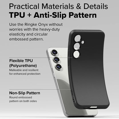 Case for Samsung Galaxy S24 FE S721, Ringke, Onyx, Black