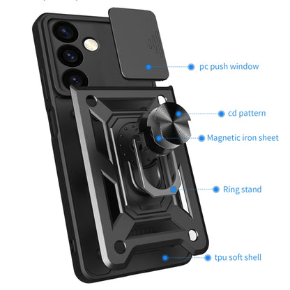 Capa para Samsung Galaxy S24 FE S721, Techsuit, CamShield, Preta