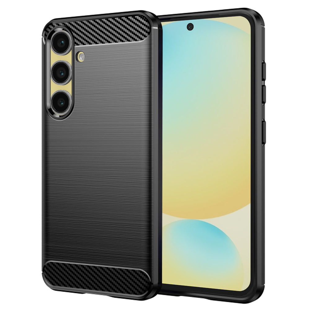Capa para Samsung Galaxy S24 FE S721, Techsuit, Carbono, Preta