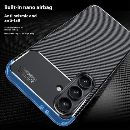 Capa para Samsung Galaxy S24 FE S721, Techsuit, Fibra de Carbon, Preta