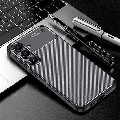 Capa para Samsung Galaxy S24 FE S721, Techsuit, Fibra de Carbon, Preta