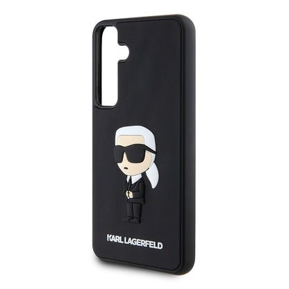 Case for Samsung Galaxy S24+ S926, Karl Lagerfeld, 3D Rubber Ikonik Karl, Black