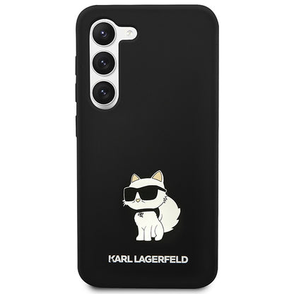 Capa para Samsung Galaxy S24+ S926, Karl Lagerfeld, Silicone Choupette, Preta