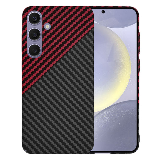 Capa para Samsung Galaxy S24+ S926, Techsuit, Carbonite FiberShell, Preto Vermelho