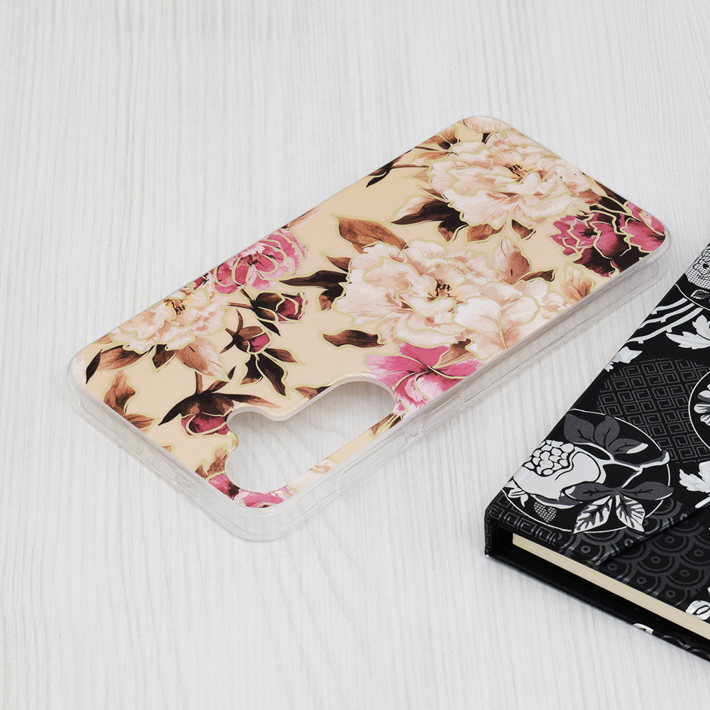 Capa para Samsung Galaxy S24+ S926, Techsuit, Marble, Bege