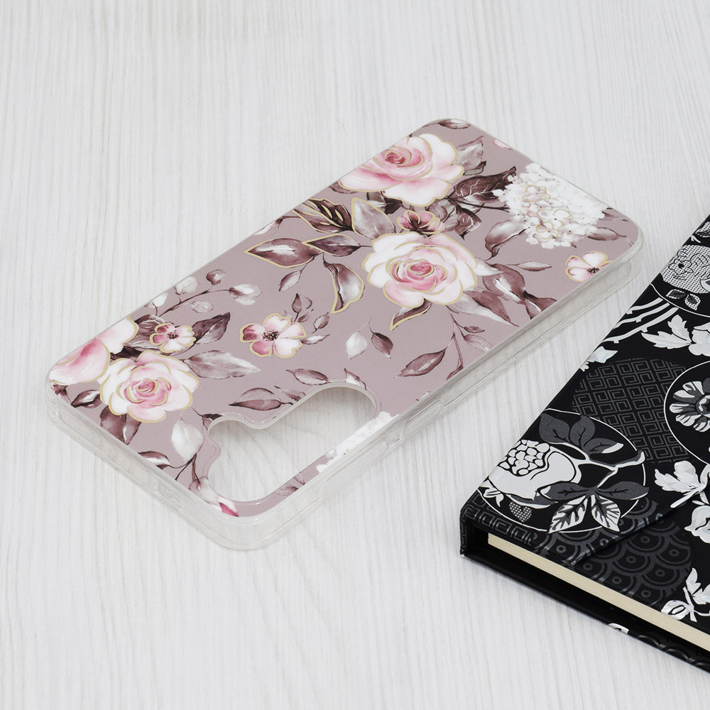 Capa para Samsung Galaxy S24+ S926, Techsuit, Marble, Cinzento
