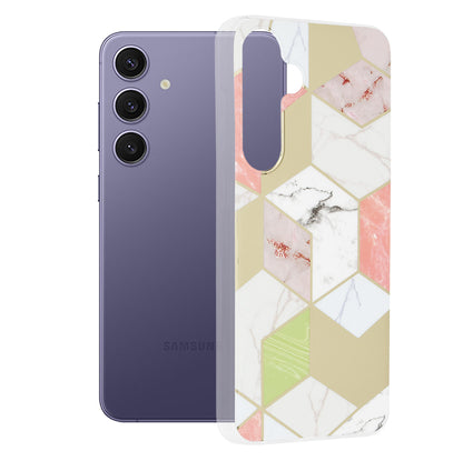 Capa para Samsung Galaxy S24+ S926, Techsuit, Marble, Roxo