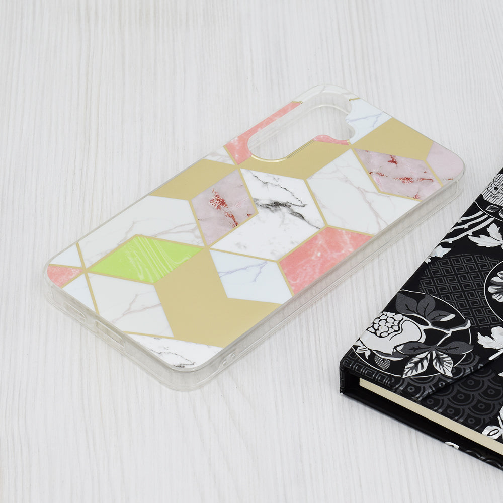 Capa para Samsung Galaxy S24+ S926, Techsuit, Marble, Roxo