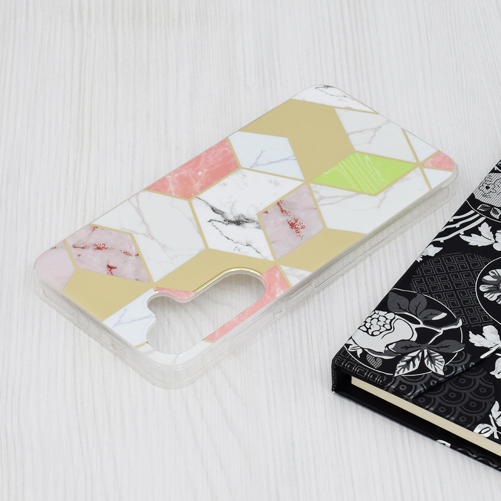 Capa para Samsung Galaxy S24+ S926, Techsuit, Marble, Roxo