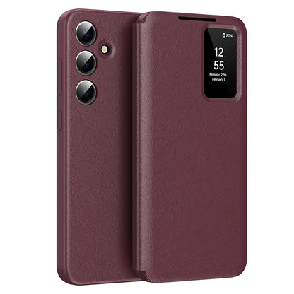 Capa para Samsung Galaxy S24+ S926, Techsuit, SmartView, Vermelha
