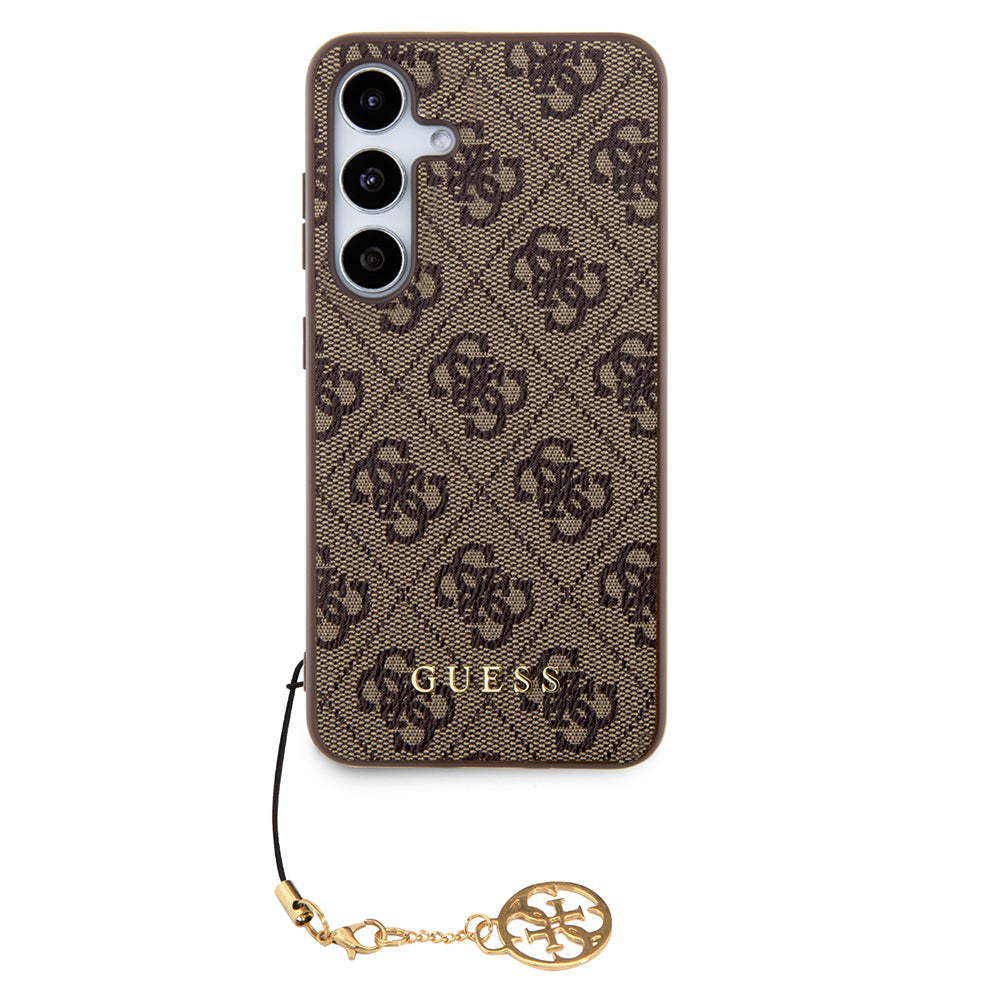 Capa para Samsung Galaxy S24 S921, Guess, 4G Charm, Castanho