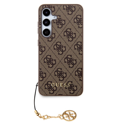 Capa para Samsung Galaxy S24 S921, Guess, 4G Charm, Castanho