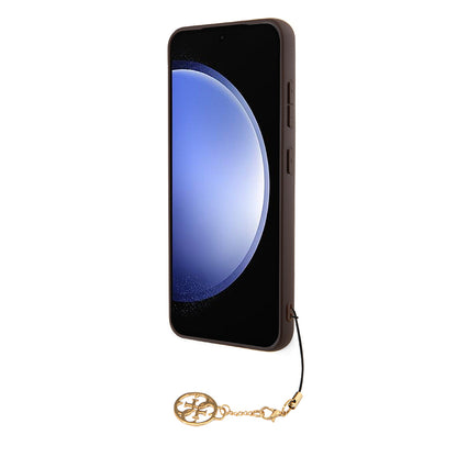 Capa para Samsung Galaxy S24 S921, Guess, 4G Charm, Castanho
