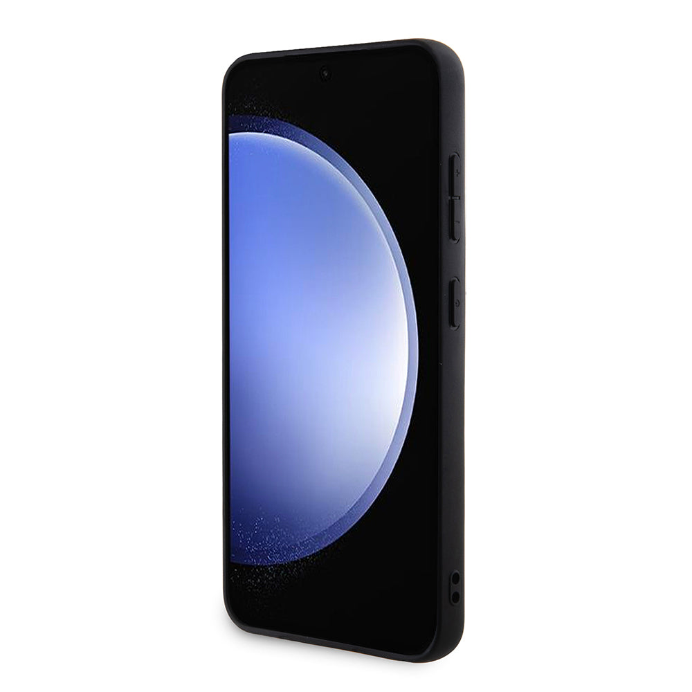 Capa para Samsung Galaxy S24 S921, Guess, Grip Stand 4G Triangle Strass, Castanho