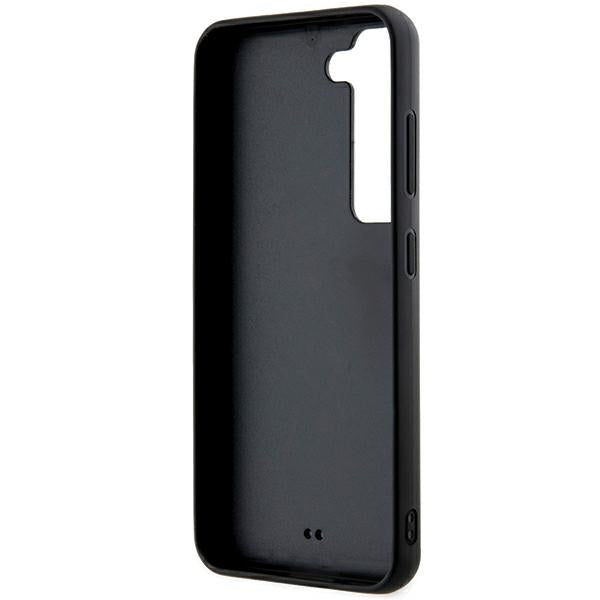 Capa para Samsung Galaxy S24 S921, Karl Lagerfeld, Logo de Borracha com Glitter 3D, Preta