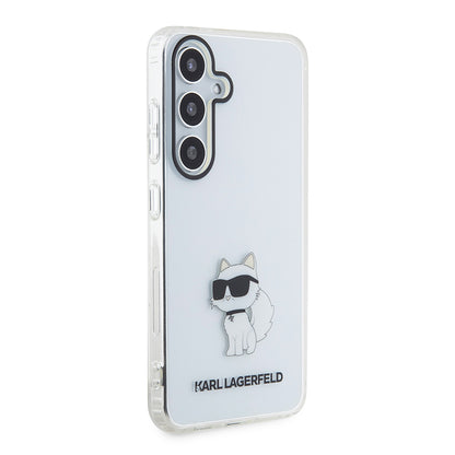 Capa para Samsung Galaxy S24 S921, Karl Lagerfeld, IML Luxury Choupette, Transparente