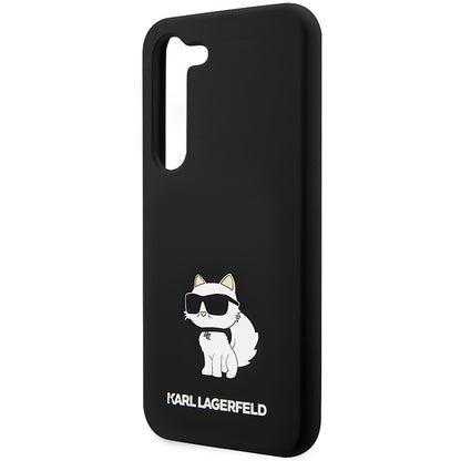 Capa para Samsung Galaxy S24 S921, Karl Lagerfeld, Silicone Choupette NFT, Preta