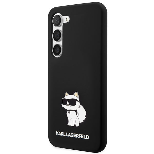 Capa para Samsung Galaxy S24 S921, Karl Lagerfeld, Silicone Choupette NFT, Preta