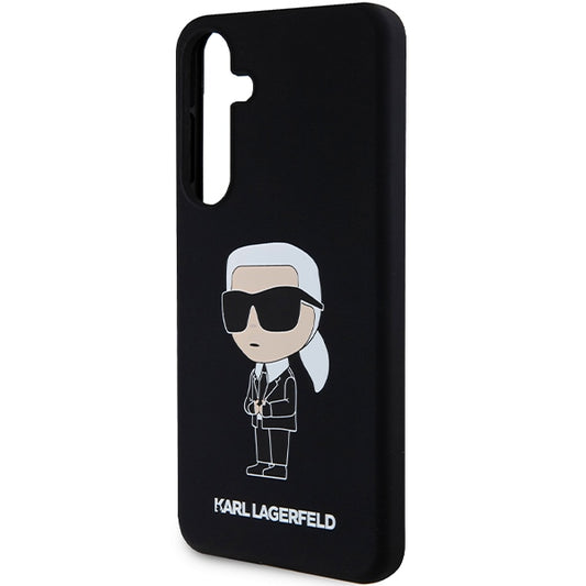 Capa para Samsung Galaxy S24 S921, Karl Lagerfeld, Silicone Ikonik NFT, Preta