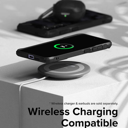 Capa para Samsung Galaxy S24 S921, Ringke, Fusion X, Preta