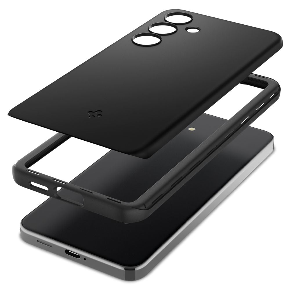 Capa para Samsung Galaxy S24 S921, Spigen, Thin Fit, Preta ACS07341