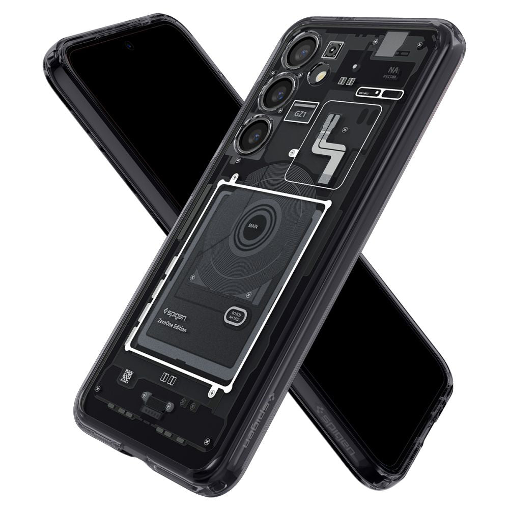 Capa para Samsung Galaxy S24 S921, Spigen, Ultra Hybrid Zero One, Preta Fosca ACS07350