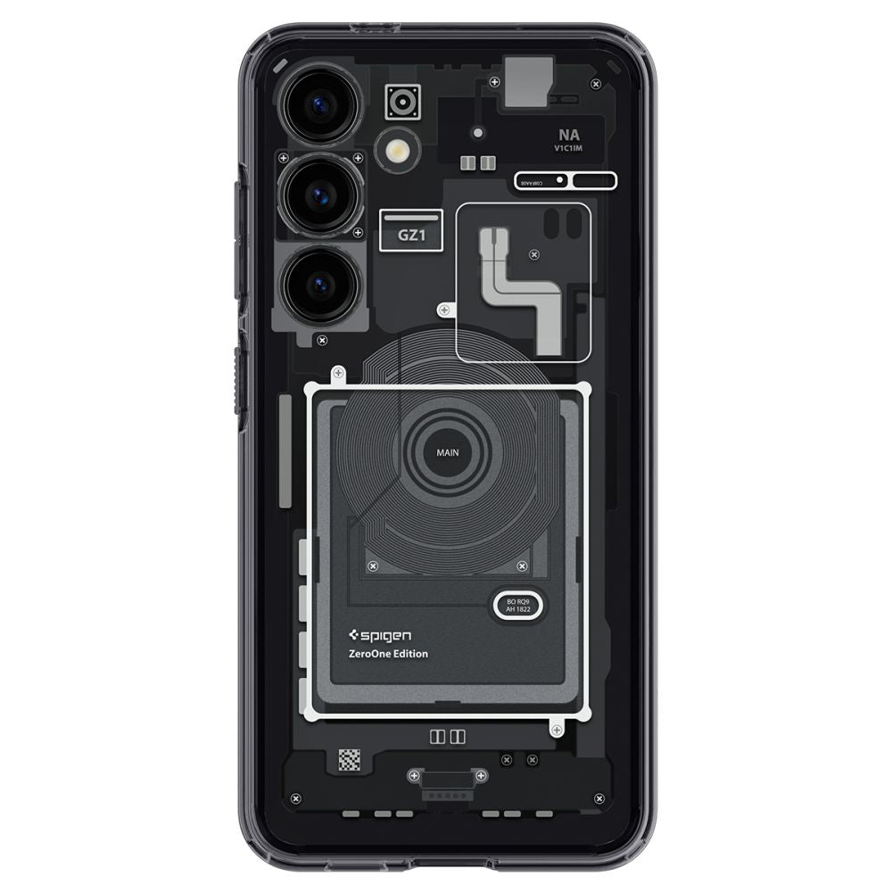 Capa para Samsung Galaxy S24 S921, Spigen, Ultra Hybrid Zero One, Preta Fosca ACS07350