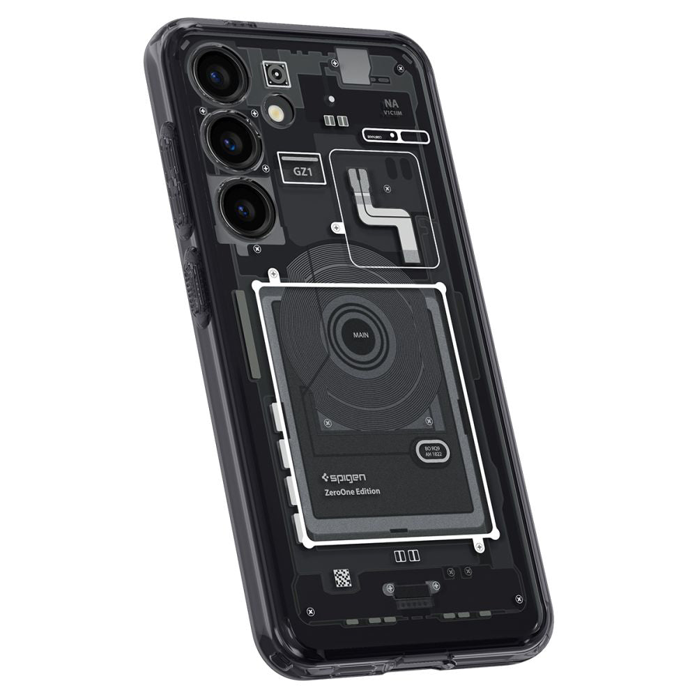 Capa para Samsung Galaxy S24 S921, Spigen, Ultra Hybrid Zero One, Preta Fosca ACS07350