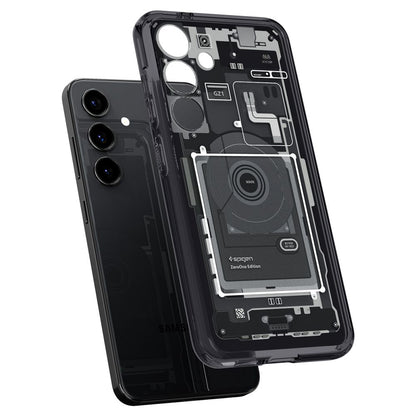 Capa para Samsung Galaxy S24 S921, Spigen, Ultra Hybrid Zero One, Preta Fosca ACS07350