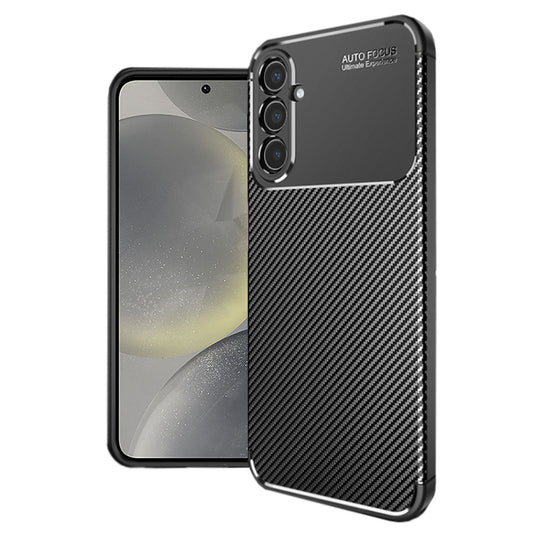 Capa para Samsung Galaxy S24 S921, Techsuit, Fibra de Carbon, Preta