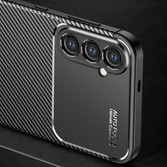 Capa para Samsung Galaxy S24 S921, Techsuit, Fibra de Carbon, Preta