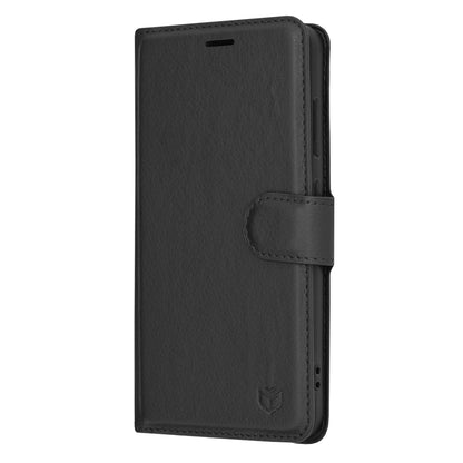 Capa para Samsung Galaxy S24 S921, Techsuit, Leather Folio, Preta