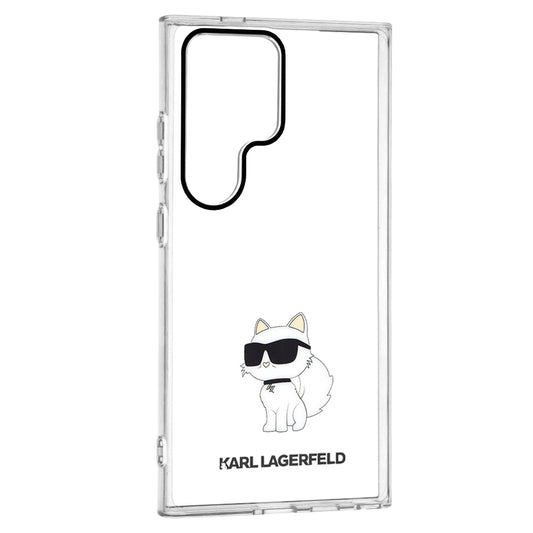 Capa para Samsung Galaxy S24 Ultra S928, Karl Lagerfeld, IML Luxury Choupette, Transparente