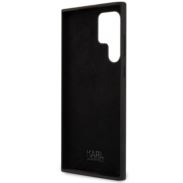 Capa para Samsung Galaxy S24 Ultra S928, Karl Lagerfeld, Silicone Choupette NFT, Preta