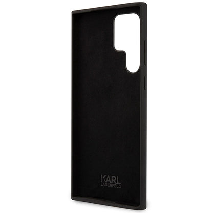 Capa para Samsung Galaxy S24 Ultra S928, Karl Lagerfeld, Silicone Choupette NFT, Preta