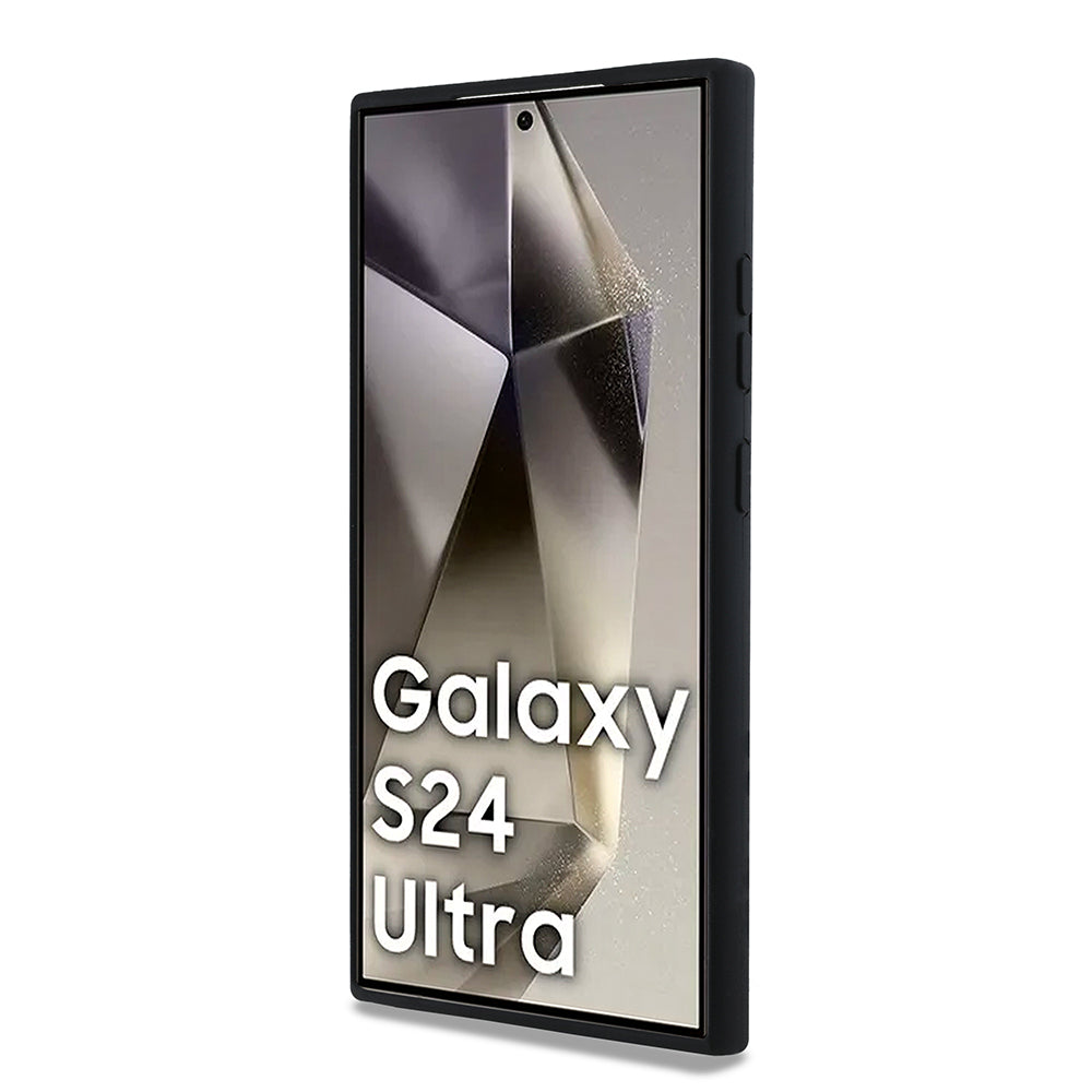 Capa para Samsung Galaxy S24 Ultra S928, Karl Lagerfeld, Silicone Choupette Metal, Preta