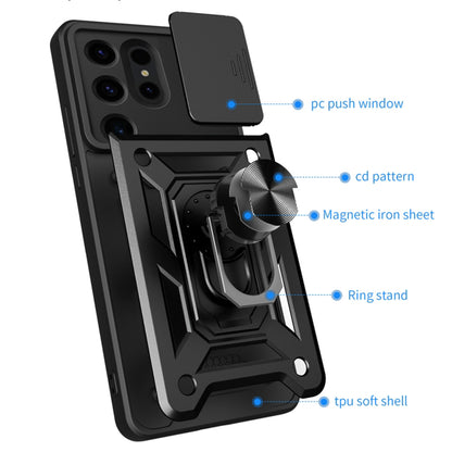 Capa para Samsung Galaxy S24 Ultra S928, Techsuit, CamShield, Preta