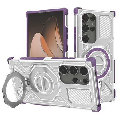 Capa para Samsung Galaxy S24 Ultra S928, Techsuit, Carbon Shield Pro, Roxo