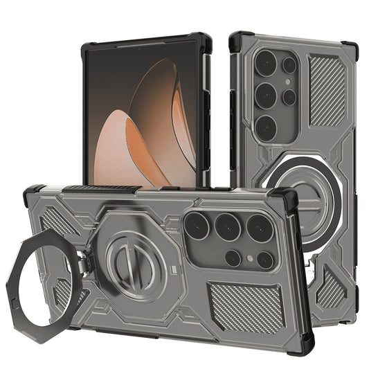 Capa para Samsung Galaxy S24 Ultra S928, Techsuit, Carbon Shield Pro, Fumada