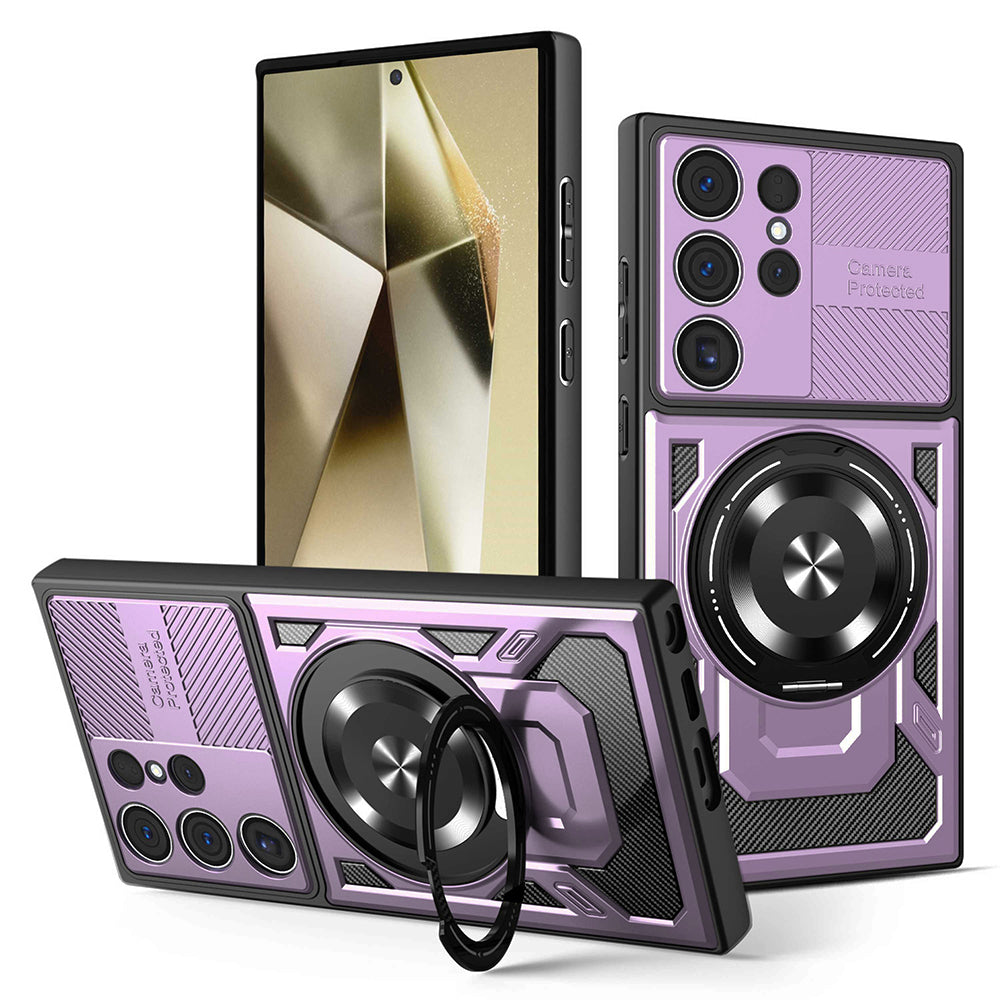 Capa para Samsung Galaxy S24 Ultra S928, Techsuit, RuggedCam, Roxo