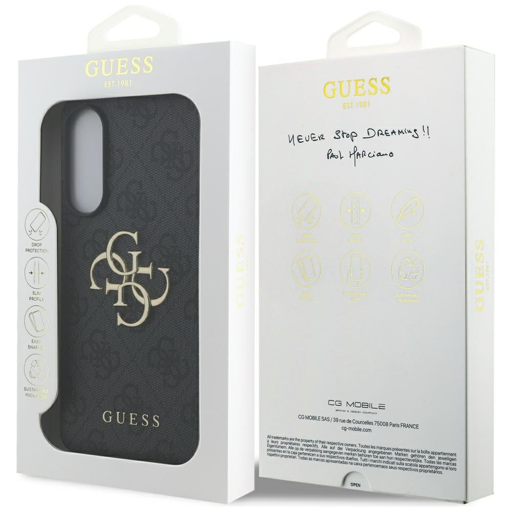 Capa para Samsung Galaxy S25 Edge S937, Guess, Big 4G Logo Classic, Preta