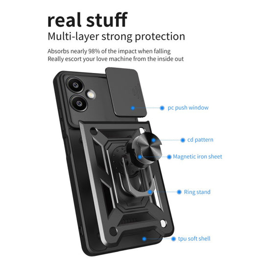 Capa para Samsung Galaxy S25 Edge S937, Techsuit, CamShield, Preta