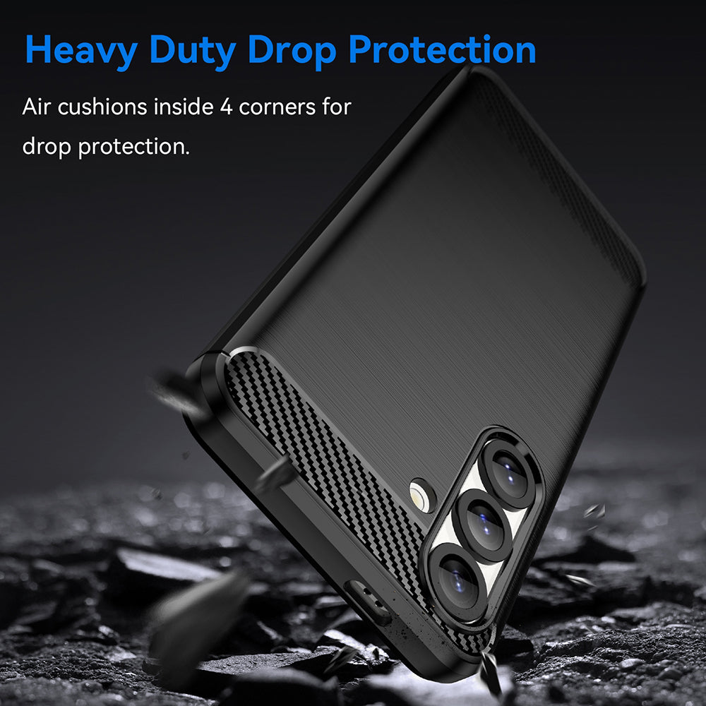 Capa para Samsung Galaxy S25 Edge S937, Techsuit, Carbono, Preta