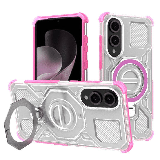 Capa para Samsung Galaxy S25 Edge S937, Techsuit, Carbon Shield Pro, Rosa