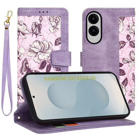 Capa para Samsung Galaxy S25 Edge S937, Techsuit, FlipCraft, Roxo