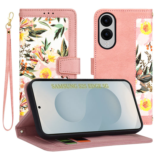 Capa para Samsung Galaxy S25 Edge S937, Techsuit, FlipCraft, Rosa