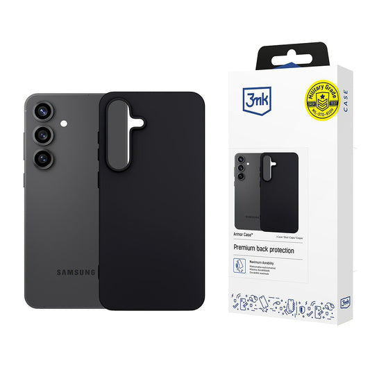 Capa para Samsung Galaxy S25 FE, 3MK, Preta Mate