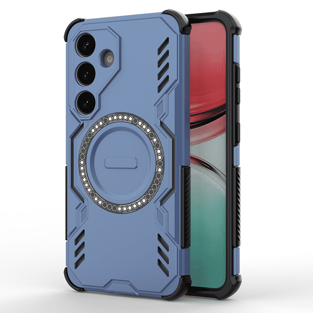 Capa MagSafe para Samsung Galaxy S25 FE, Techsuit, ArmorMag, Azul