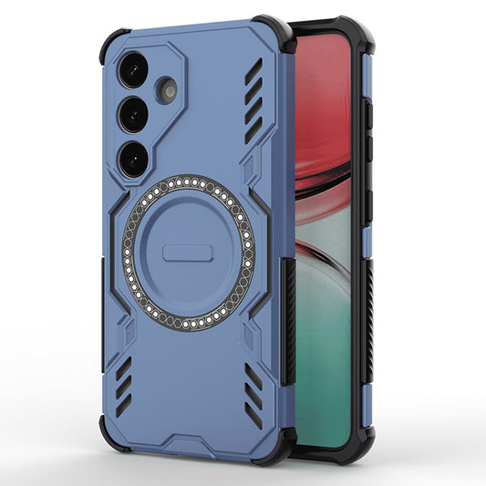 Capa MagSafe para Samsung Galaxy S25 FE, Techsuit, ArmorMag, Azul